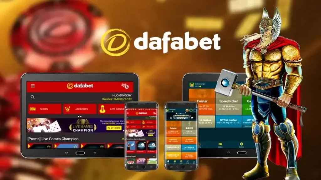 Dafabet casino and game categories on multiple devices