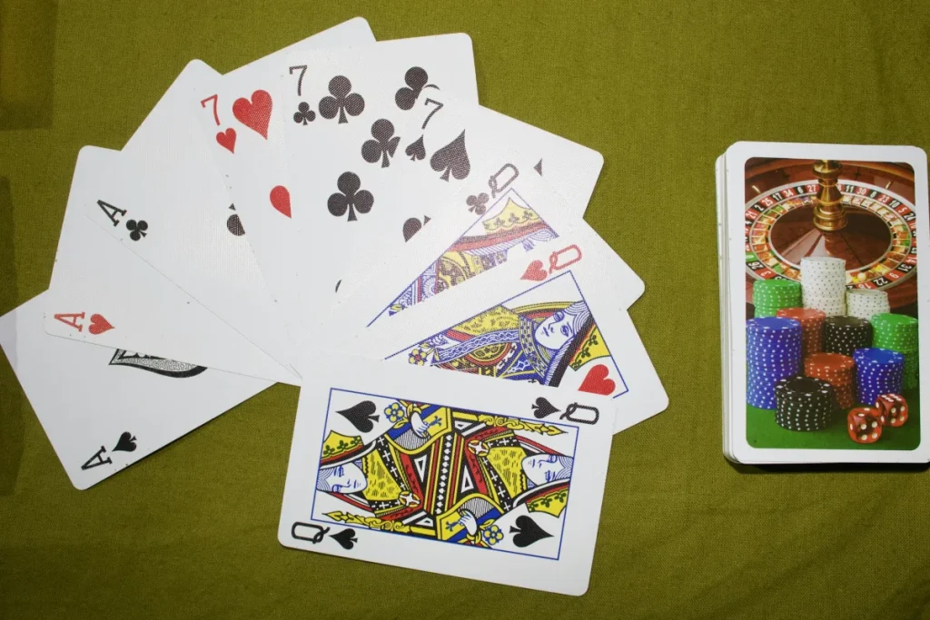 Casino table illustration for roulette blackjack and baccarat category information